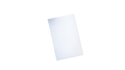 Blank white paper sheet template for office business document or letter design