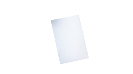 Blank white paper sheet template for office business document or letter design