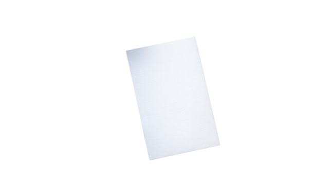 Blank white paper sheet template for office business document or letter design
