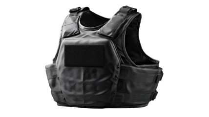 tractical protective vest withplate and durable fabric design displayed isolated on white background