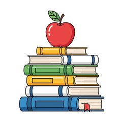 apple on books
