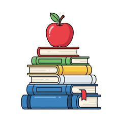 apple on books