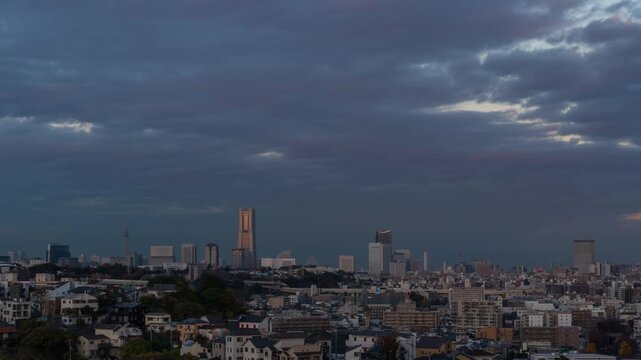 横浜市みなとみらいタイムラプス