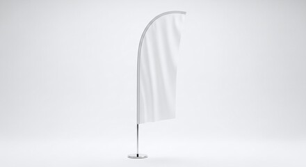 Promote your brand with a blank advertising feather flag mockup