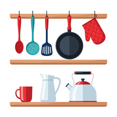 set of kitchen utensils