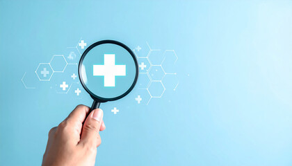 Medical healthcare magnifying glass research and development