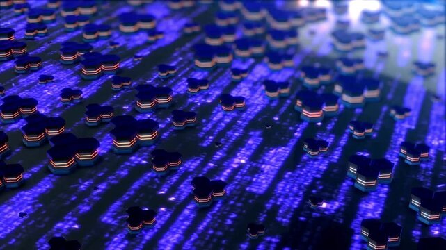 abstract diamond blue geometric surface, light bright clean minimal rhombic grid pattern, random waving motion background texture wall architectural