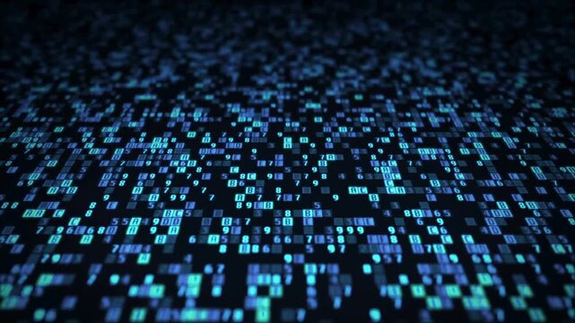 Innovative computer data transmission animation graphic. Powerful performance supercomputer circuit board. Abstract Circuit Board Processing Animation.