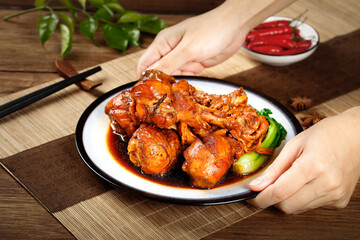 Braised Chinese Chicken Shanks with Secret Sauce Recipe
