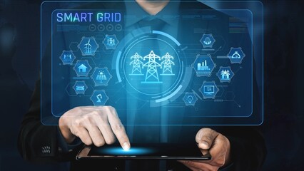 Smart grid system integrating renewable energy sources, energy storage, smart inverters, and demand response for efficient, decentralized, and modern power distribution Marrow