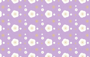 梅の花の背景イラスト