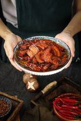 Traditional Chinese Braised Pork in Red Sauce