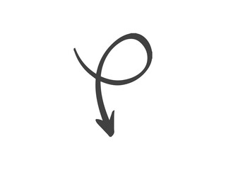 Downward Arrow icon and illustration design vector design 