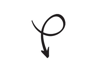 Downward Arrow icon and illustration design vector design 