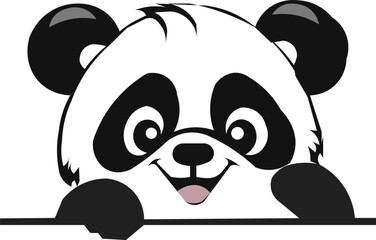 panda bear with green leaves