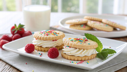 バニラクリーム入りクリスピークッキー