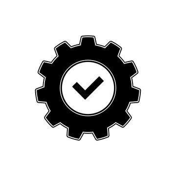 Clean easy - installation icon isolated on white background, representing quick setup, effortless assembly, simple instructions, and beginner-friendly installation processes.