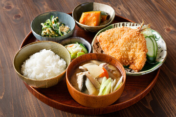 アジフライ定食