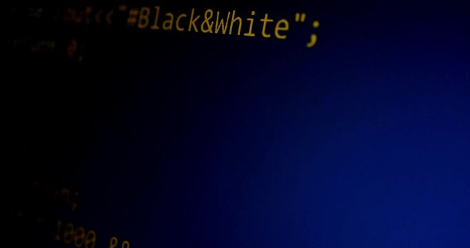 IT Programers coding on Computer screen engineer developing software