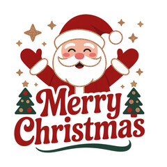 christmas card with santa claus