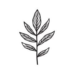 Minimal Pharmacy Logo Featuring Botanical Leaf Elements