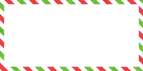 Obraz premium candy cane frames. Christmas and New Year candy frame. Holiday xmas border. isolated on white background. Vector illustration.