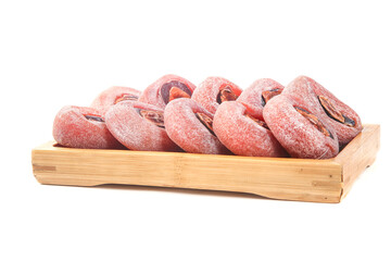 Frosted Heart-Shaped Persimmon Cakes from Gongcheng, Guangxi