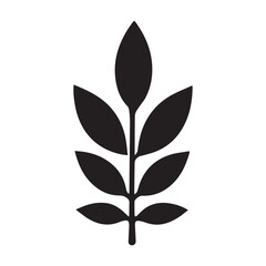 Strong Herbal Medicine Symbol Featuring Natural Leaf Elements