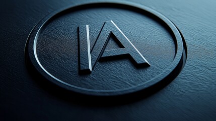 Stylized logo design featuring IA initials on a dark textured background in a modern, minimalist style