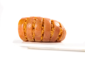 Spicy Squid Roe Instant Snack Sliced with Orange Filling Ready to Eat Delicious Asian Seafood