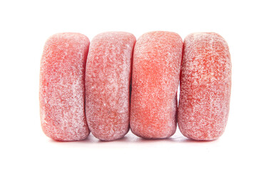 Pink Sugar-Coated Candies with Frost Coating - Four Pieces
