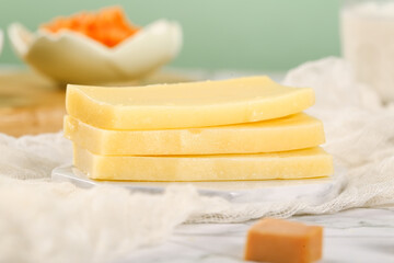Fresh German Cheese Slices - Premium Block Ingredient