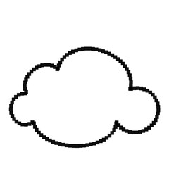 픽셀 아트 구름