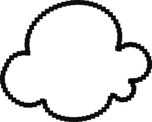 픽셀 아트 구름