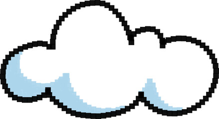 픽셀 아트 구름