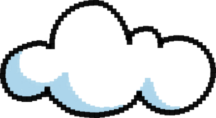 픽셀 아트 구름