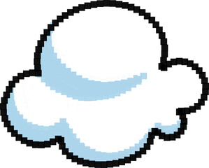 픽셀 아트 구름