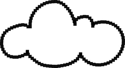 픽셀 아트 구름