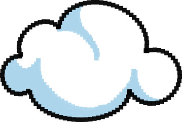 픽셀 아트 구름