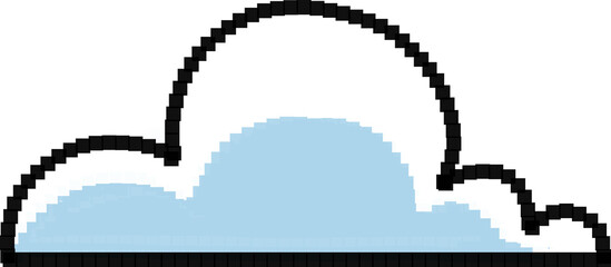 픽셀 아트 구름