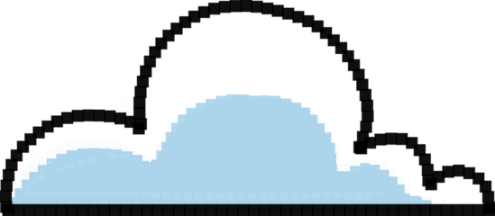 픽셀 아트 구름
