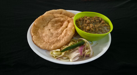 Classic North Indian Chole Bhature Feast