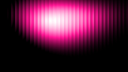 Abstract Glowing Pink Gradient Background, Futuristic Ribbed Glass Effect, Vector Illustration