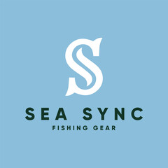 Sea Sync – Fishing Gear S Letter Logo