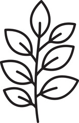 &ldquo;Minimal Layered Botanical Stems Icon 