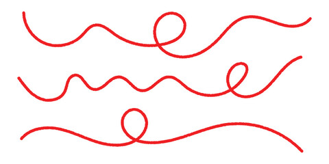 Red thread icon isolated on white background.