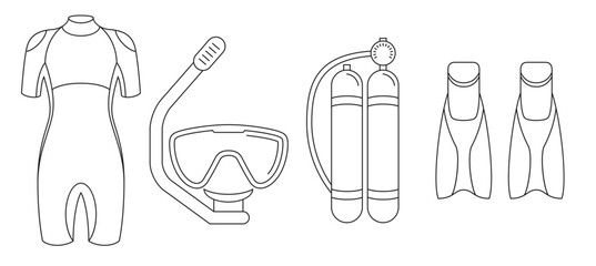 diving icons set © Jenka