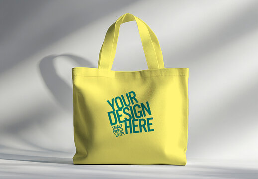 Mock up of a tote bag 
