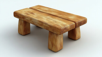 Rustic Wooden Table Showcasing Natural Beauty and Craftsmanship