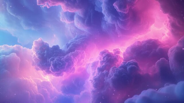 A cosmic scene rendered in the digital age. Vast and colorful, a nebula is presented with a surreal quality, combining elements of space exploration with modern creativity.
